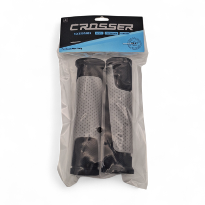 CROSSER ΧΕΙΡΟΛΑΒΕΣ ΠΟΔΗΛΑΤΟΥ ΜΤΒ 125mm ΜΑΥΡΟ/ΑΝΟΙΧΤΟ ΓΚΡΙ