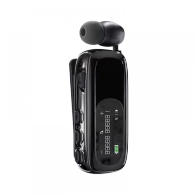 K75 In-ear Bluetooth Handsfree Ακουστικό Πέτου Μαύρο