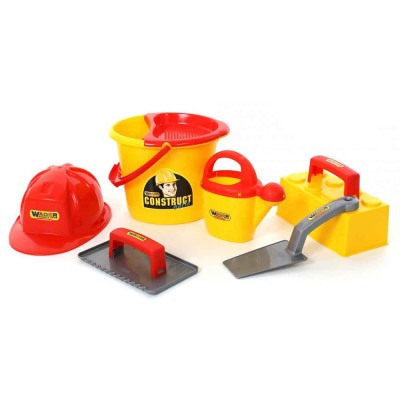 Σετ Οικοδόμου 7 τμχ Polesie Bucketset Worker Construct 50205
