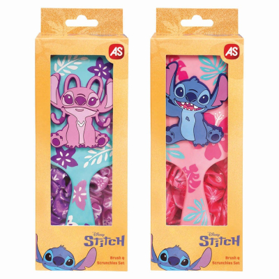 Σετ Βούρτσα & Scrunchies Σετ Stitch 2 σχέδια, Assortment 
