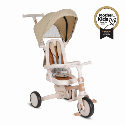 Byox Παιδικό Τρίκυκλο Αναδιπλούμενο  Compacto 4in1 beige