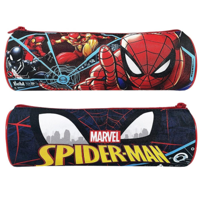 Παιδική Κασετίνα Βαρελάκι Spiderman 23x8cm