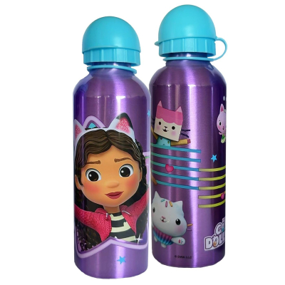 Παγούρι Αλουμινίου Gabby 's Dollhouse 500ml 21x6,5cm 500ml