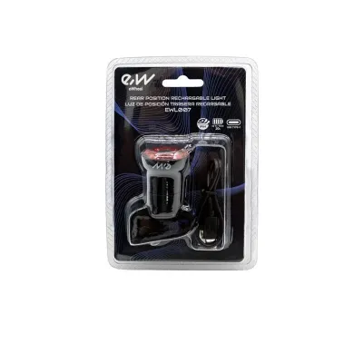 Επαναφορτιζόμενο πίσω φως LED Στρογγυλό USB-C