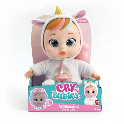 Cry Babies Κλαψουλίνια Real Love - Διαδραστική Κούκλα Κλαίει Με Αληθινά Δάκρυα (assortment) - Λευκό