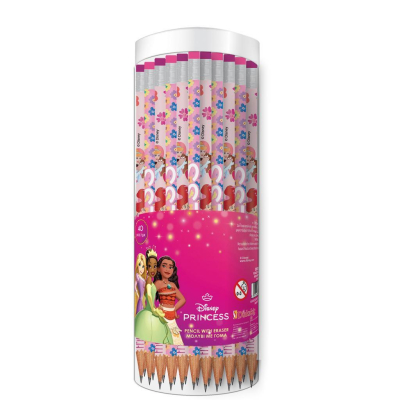 Μολύβι με Γόμα Princess 2 Σχέδια - 1τμχ 