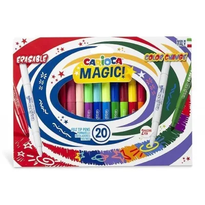 ΜΑΡΚΑΔΟΡΟΙ CARIOCA COLOR CHANGE MAGIC MARKERS 20 TEM.