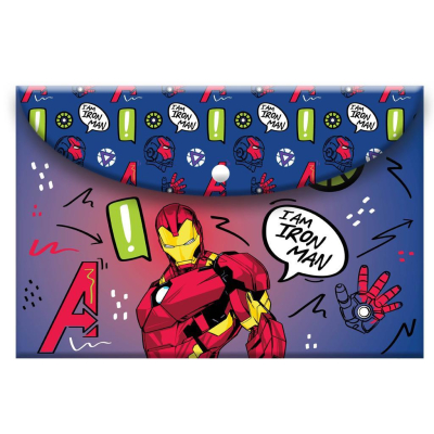 Φάκελος Κουμπί Α4 Iron Man