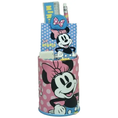 Gim Σετ Γραφικής Ύλης με Μολυβοθήκη Minnie 7 Τεμάχια