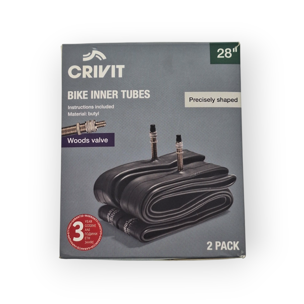 Crivit Σαμπρέλα Ποδηλάτου 28" F/V 47mm -Συσκευασία 2τμχ