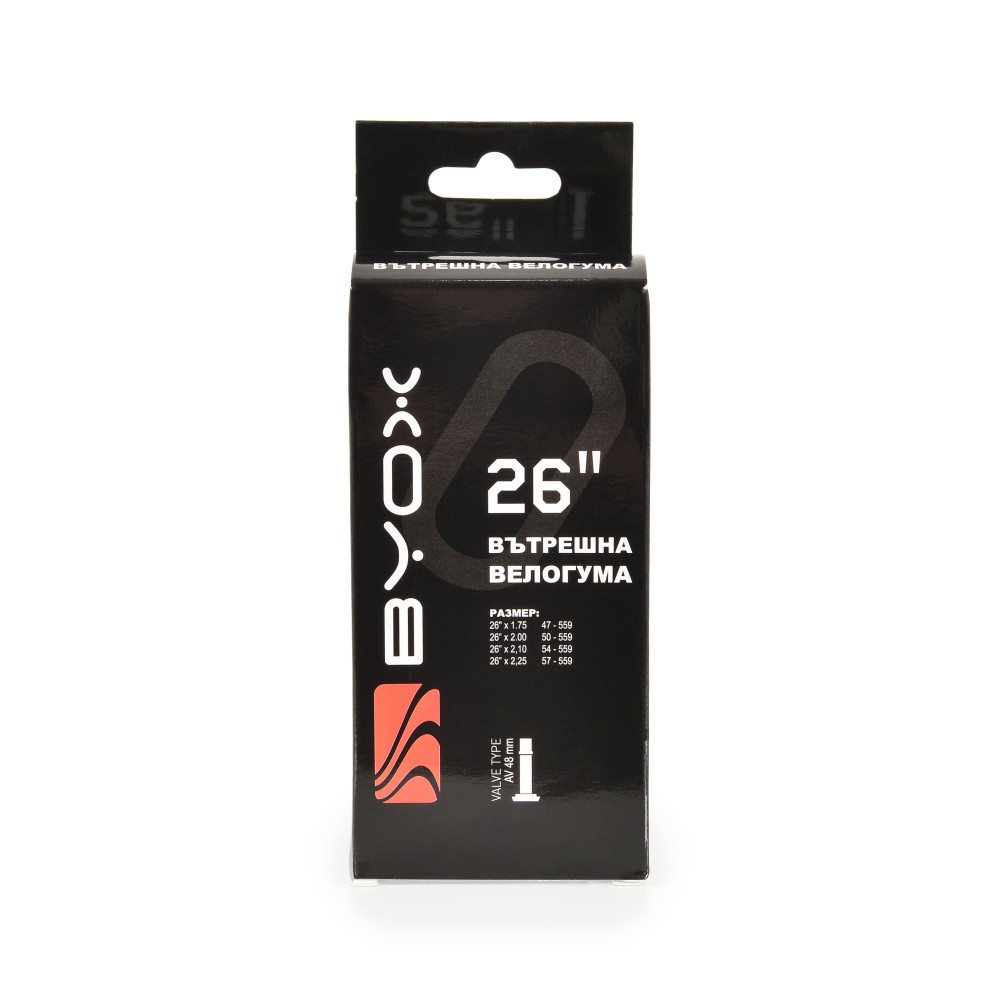Byox Σαμπρέλα Ποδηλάτου 26“ х 1.75-2.25 A/V 48mm