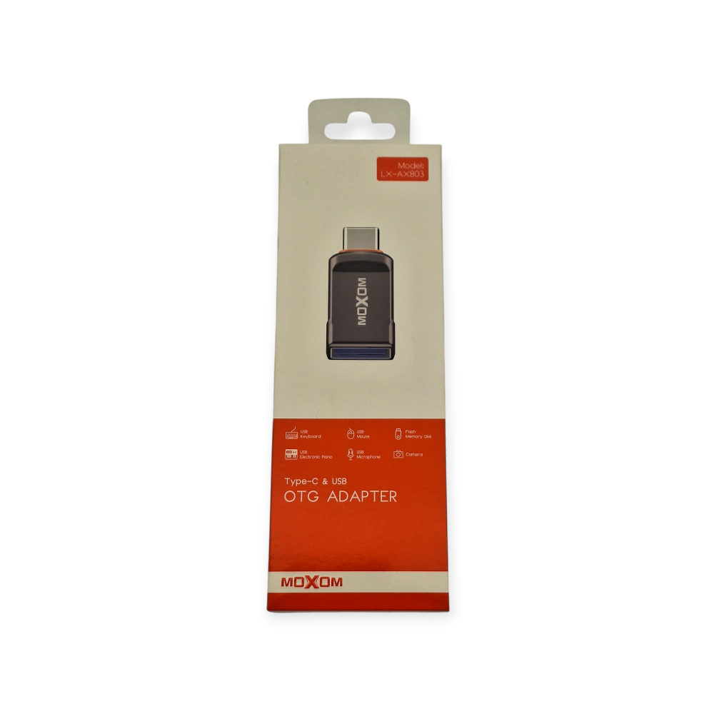 Αντάπτορας Type-C to USB OTG Moxom LX-AX803 ασημί