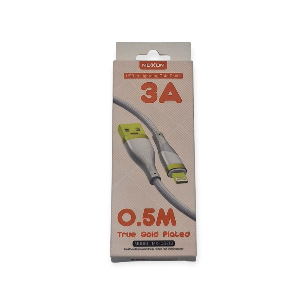 Moxom Καλώδιο 0.5m USB to Lightning - Gold plated - MX-CB218