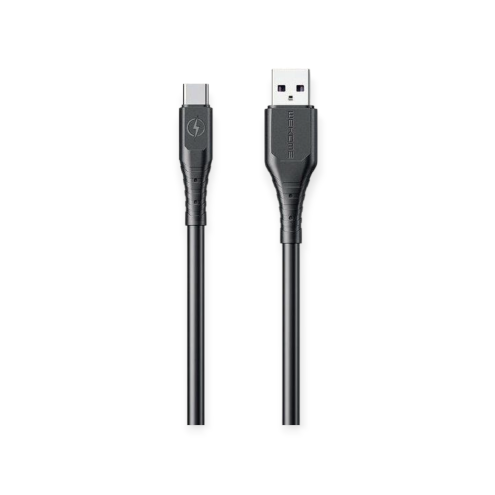 Wekome Καλώδιο φόρτισης & data Super Fast 6A USB to Type-C 3m Μαύρο WDC-152