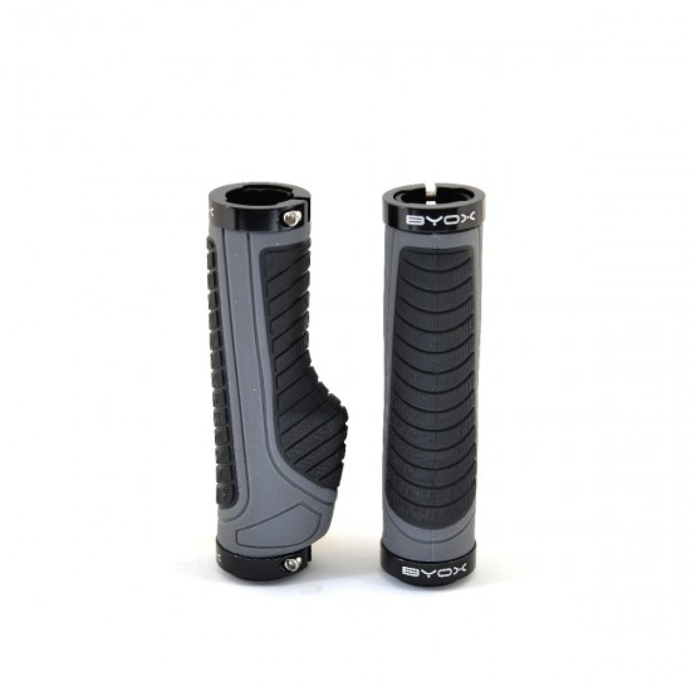 Byox Χειρολαβές Ποδηλάτου Grey HL-G312 L=130mm