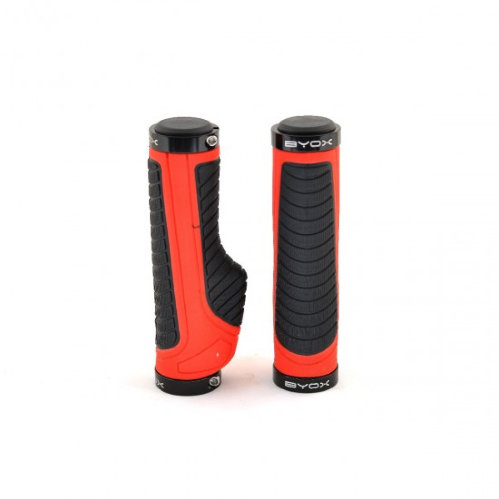 Byox Χειρολαβές Ποδηλάτου Red HL-G312 L=130mm