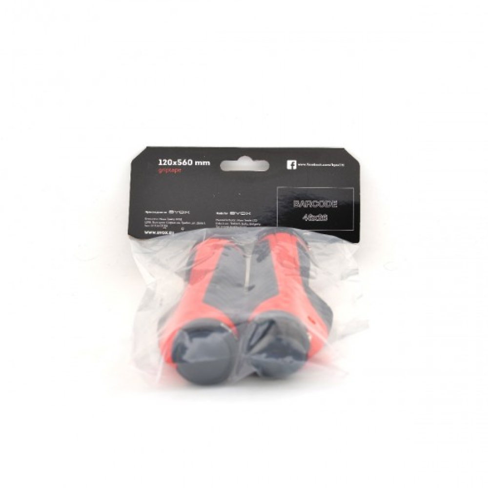 Byox Χειρολαβές Ποδηλάτου Red HL-G312 L=130mm