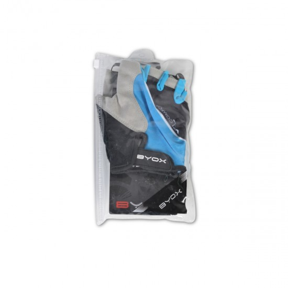 Bicycle half glove AU201 blue size S