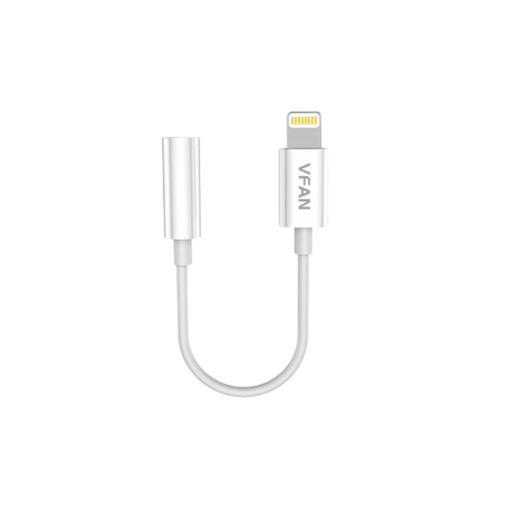 VFAN Αντάπτορας Audio Lightning Male to 3.5mm Female Adapter - L07 - Λευκό