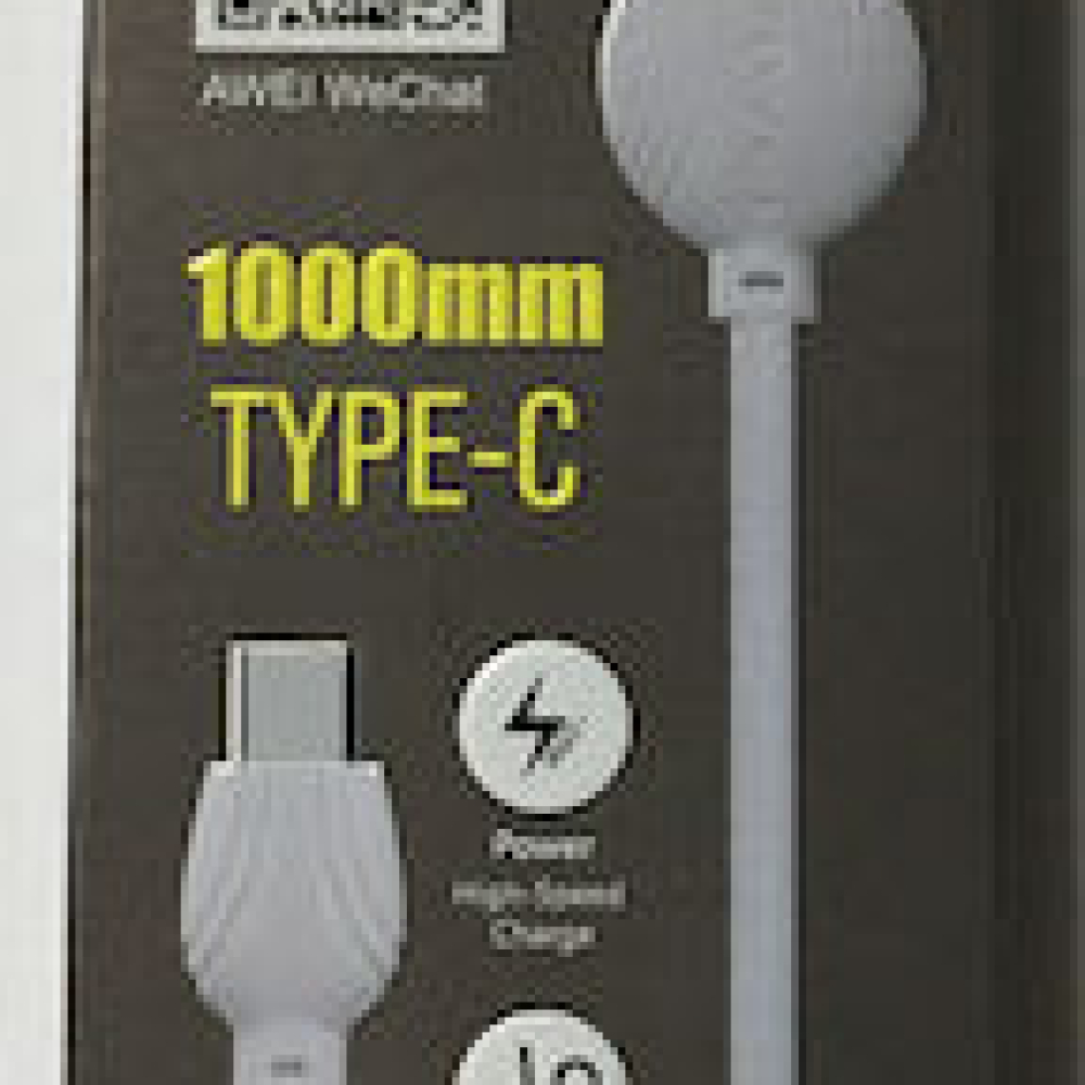 AWEI Καλώδιο φόρτισης & data - USB to Type C– CL-62 – 1M - Λευκό