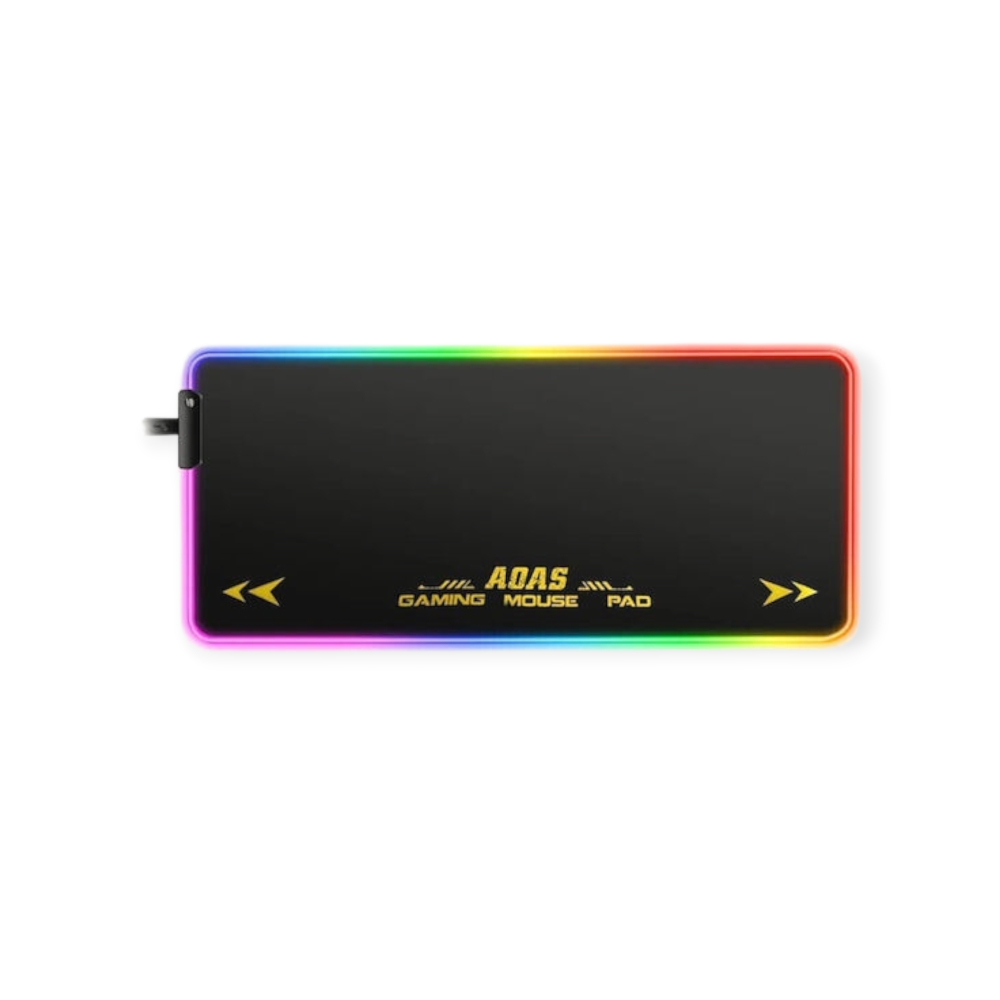 AOAS S4000 RGB Gaming Mouse Pad XXL 80cm*30cm*0.4cm με RGB Φωτισμό - Μαύρο