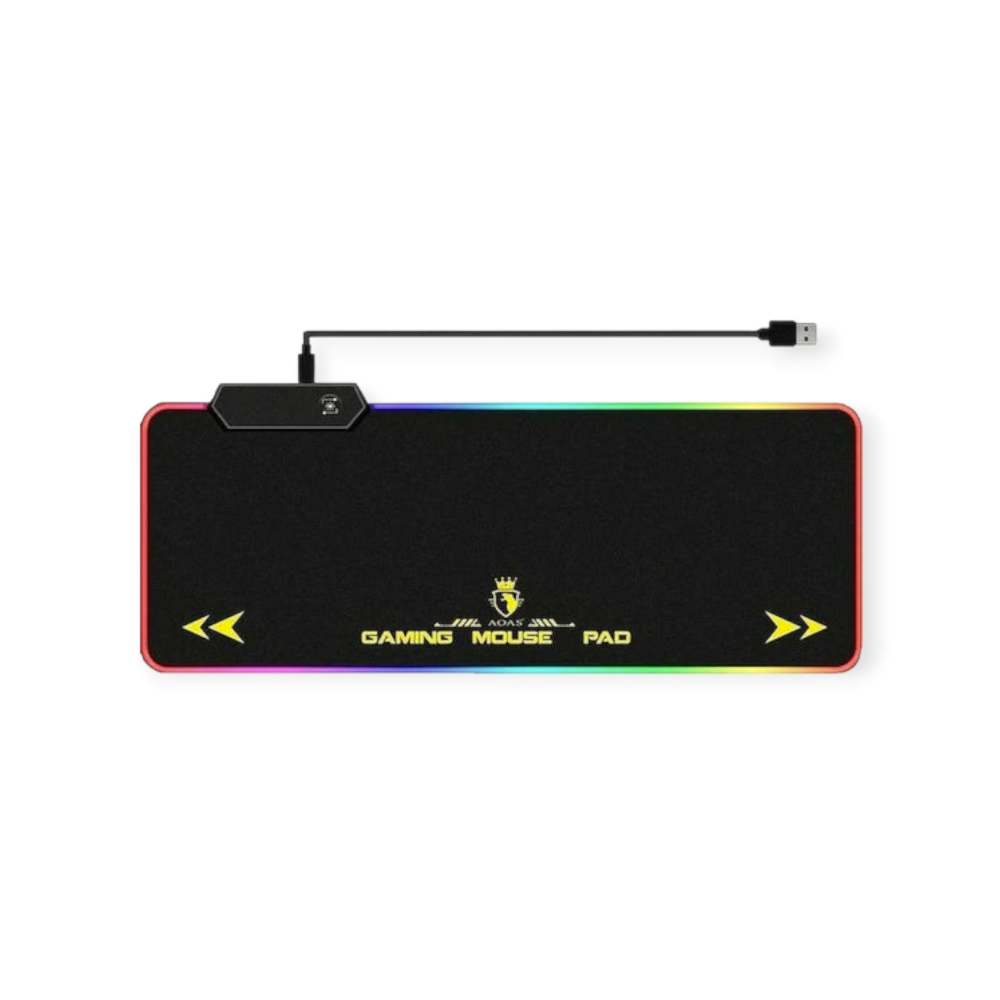 AOAS S4000 RGB Gaming Mouse Pad XXL 80cm*30cm*0.4cm με RGB Φωτισμό - Μαύρο