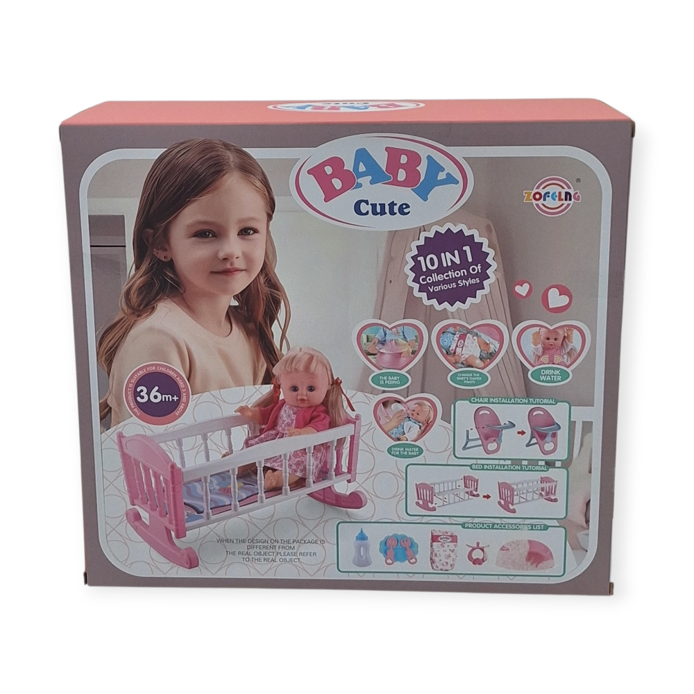 Baby Cute – Σετ Κούκλας 10 σε 1 (36+ μηνών)