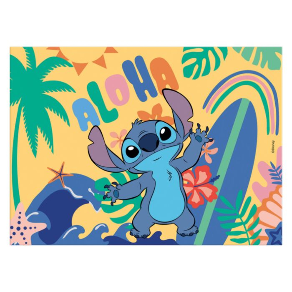 AS Σετ Ζωγραφικής Disney Stitch Σε Διάφανη Τσάντα Για 3+ Χρονών