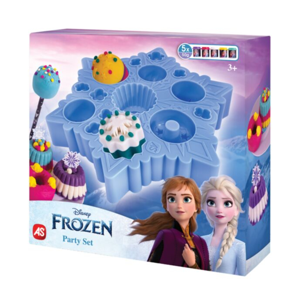 AS Πλαστελίνη Disney Frozen Πάρτυ Με 5 Βαζάκια 250γρ Για 3+ Χρονών