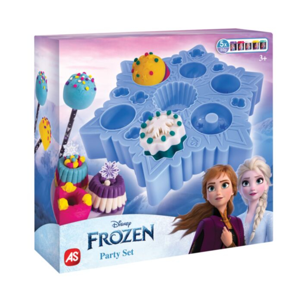 AS Πλαστελίνη Disney Frozen Πάρτυ Με 5 Βαζάκια 250γρ Για 3+ Χρονών