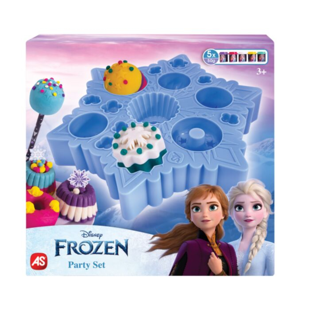 AS Πλαστελίνη Disney Frozen Πάρτυ Με 5 Βαζάκια 250γρ Για 3+ Χρονών
