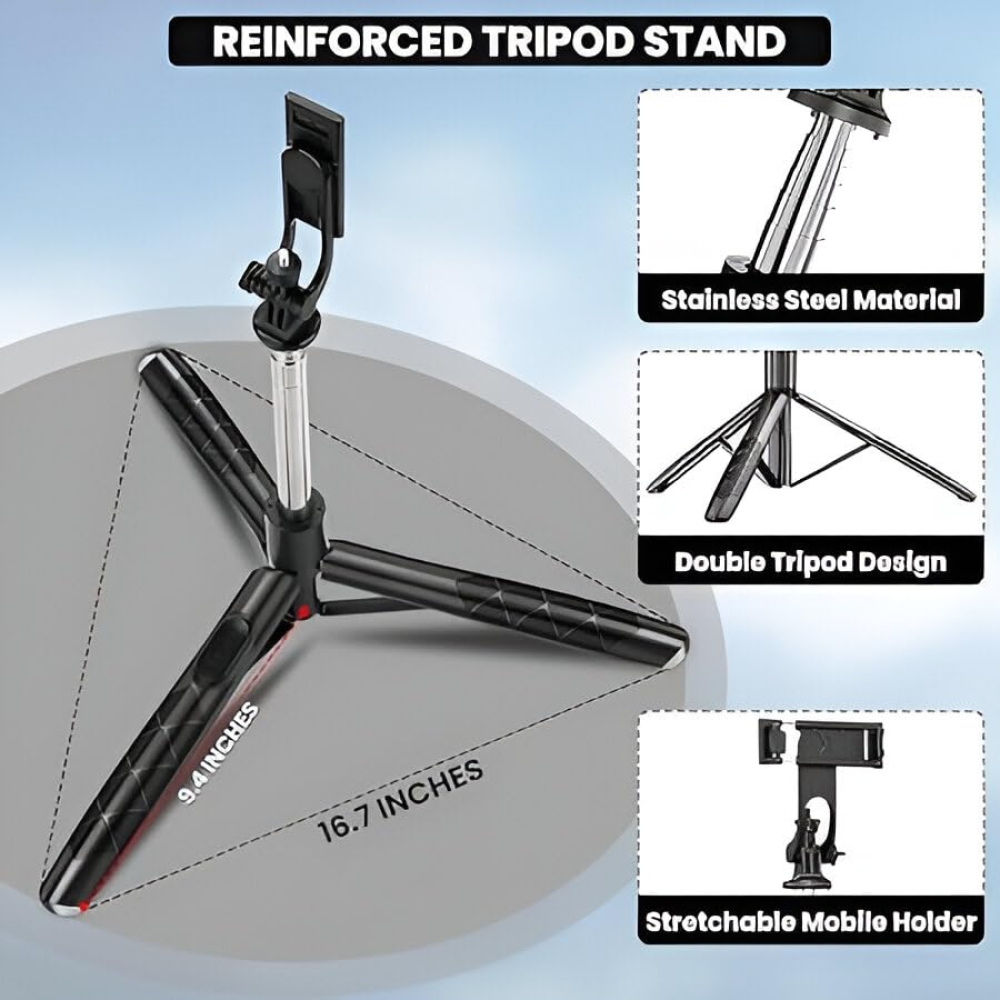 Selfie Stick Τρίποδο Κινητού με Bluetooth R1-L 