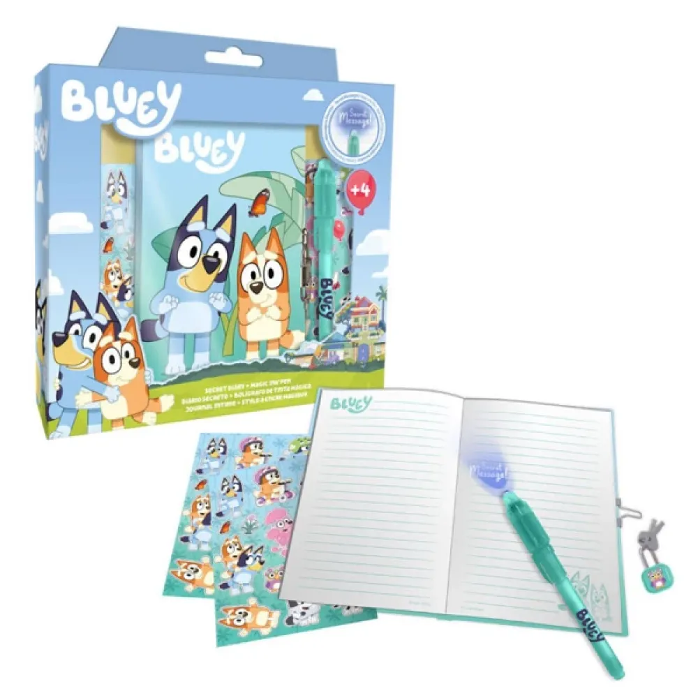 Bluey Life diary + magic pen set