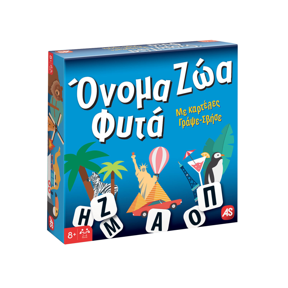 AS Games Επιτραπέζιο Παιχνίδι Όνομα - Ζώα - Φυτά Board Edition Για Ηλικίες 8+ Χρονών Και 2-4 Παίκτες