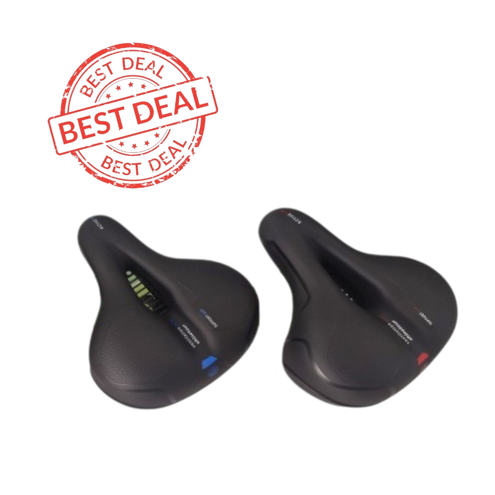 Σέλα ποδηλάτου φαρδιά με gel και κρυφά ελατήρια