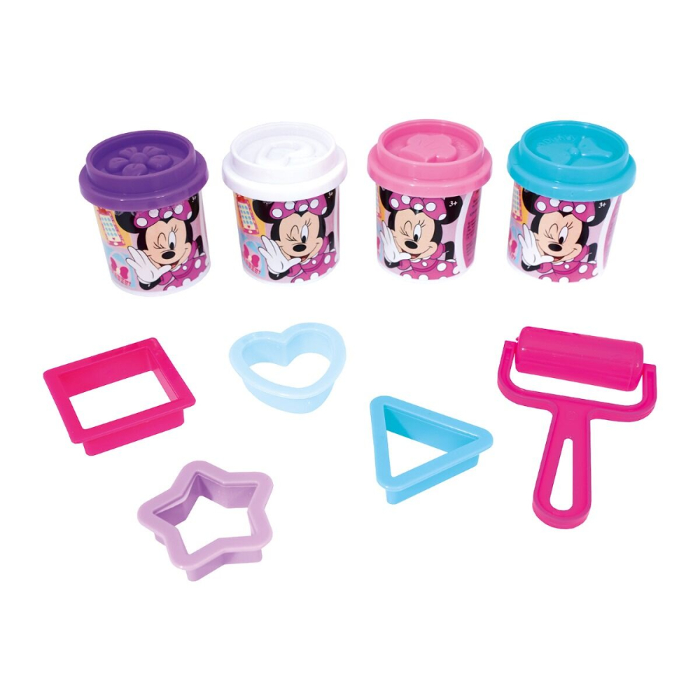 AS Πλαστελίνη Disney Minnie Τσάντα Πλάτης Με 4 Βαζάκια - Καπάκια Καλουπάκια Και 5 Εργαλεία 200gr Για 3+ Χρονών