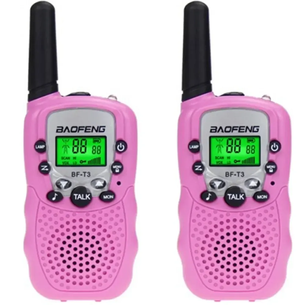 Baofeng BF-T3 Walkie Talkie LCD Σετ 2τμχ σε Ροζ Χρώμα