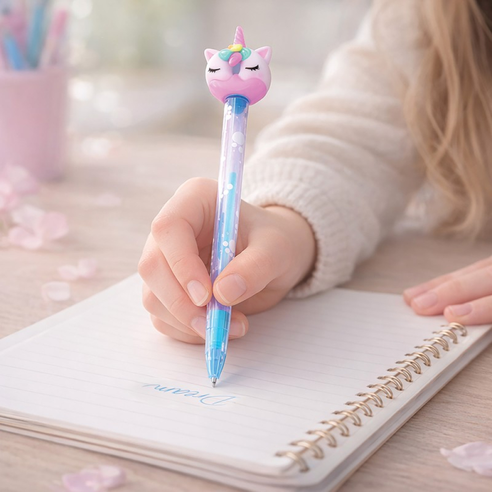 Σετ Stationery 4 Στυλό & Αξεσουάρ Σε 2 Σχέδια Για 3+ Ετών
