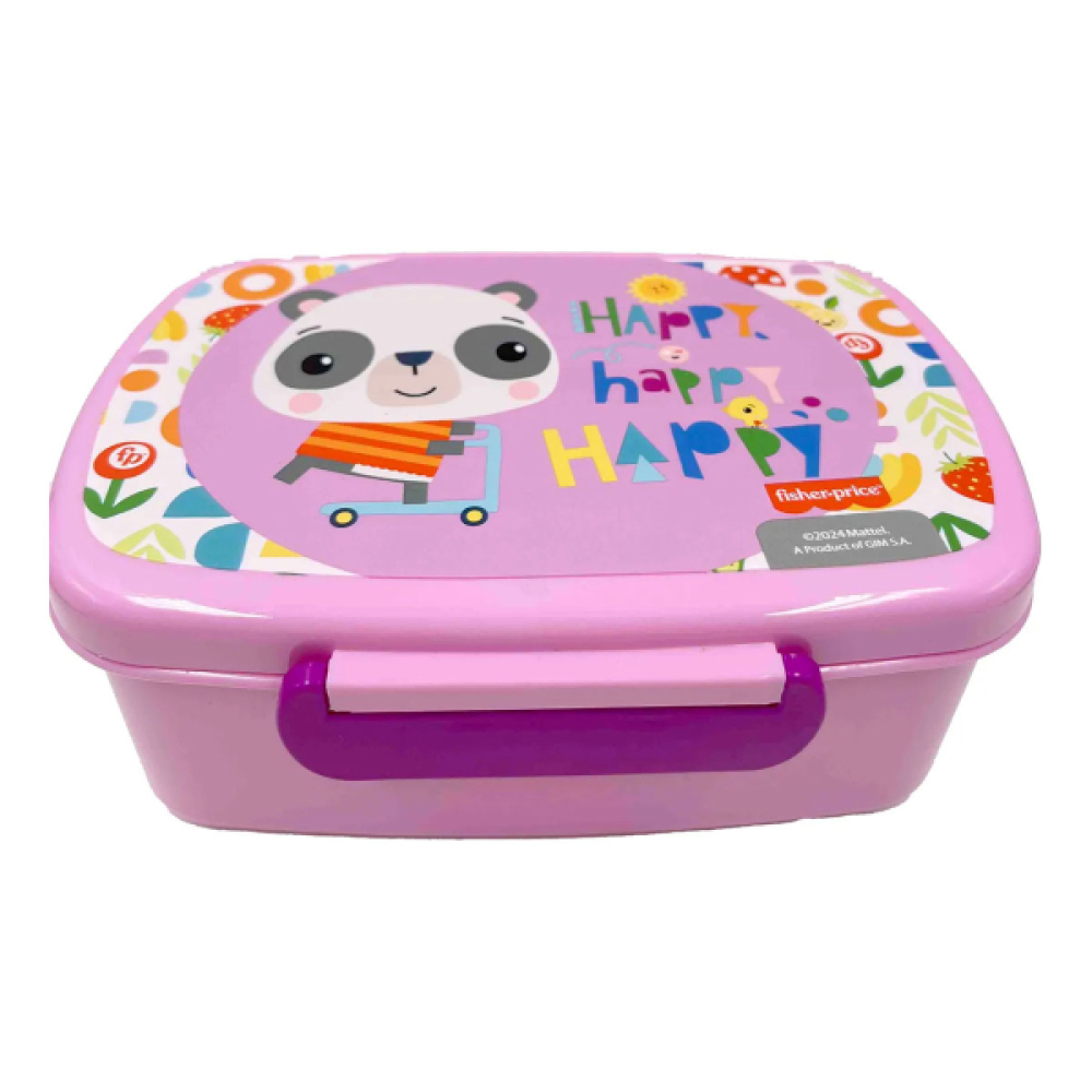 Δοχείο Φαγητού Πλαστικό pp Panda Fisher Price 900ml 17.5x7x13cm 900ml