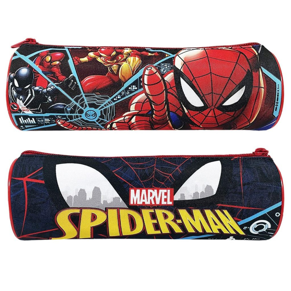Παιδική Κασετίνα Βαρελάκι Spiderman 23x8cm
