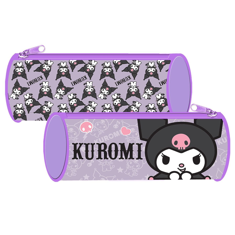 Κασετίνα Βαρελάκι Kuromi 23x8cm