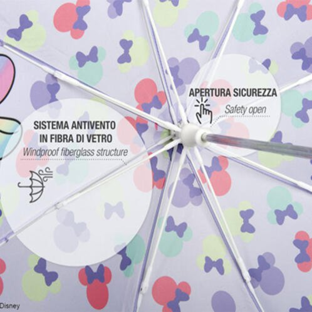 Ομπρέλα Παιδική Χειροκίνητη Minnie 50127 Multi Perletti