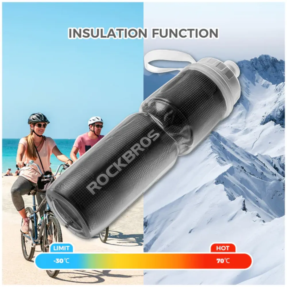 Insulated Leak-Proof Bike Water Bottle - 24OZ Orange