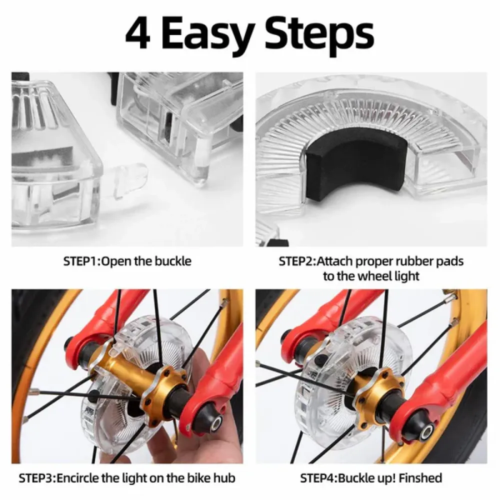 Rοckbros Bike Wheel Light - Πολύχρωμο φωτιστικό τροχού ποδηλάτου με εφέ 7 χρωμάτων - MTB BIKES