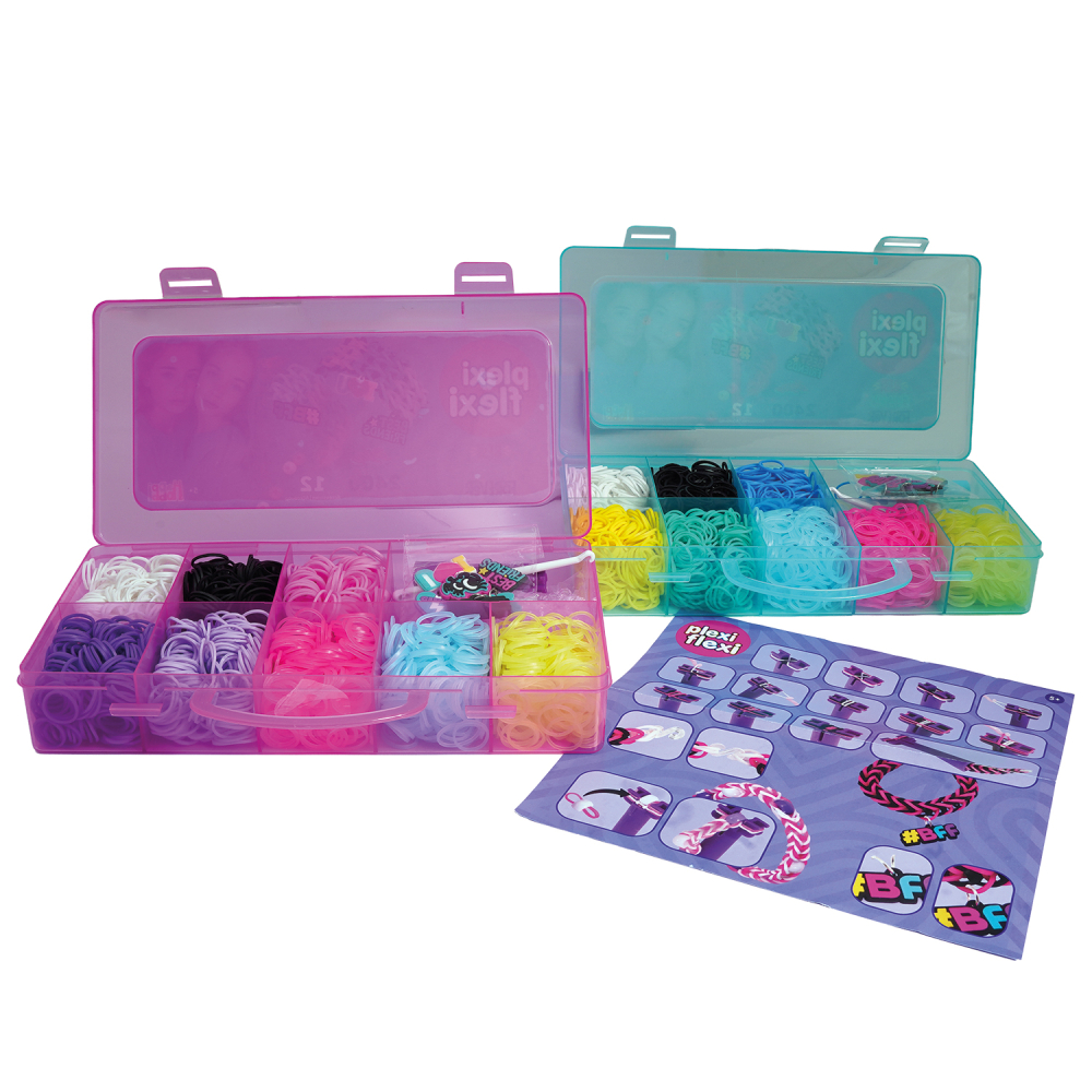 Plexi Flexi Best Friends Forever Θήκη 2400 Λαστιχάκια & 12 Αξεσουάρ Για 5+ Ετών