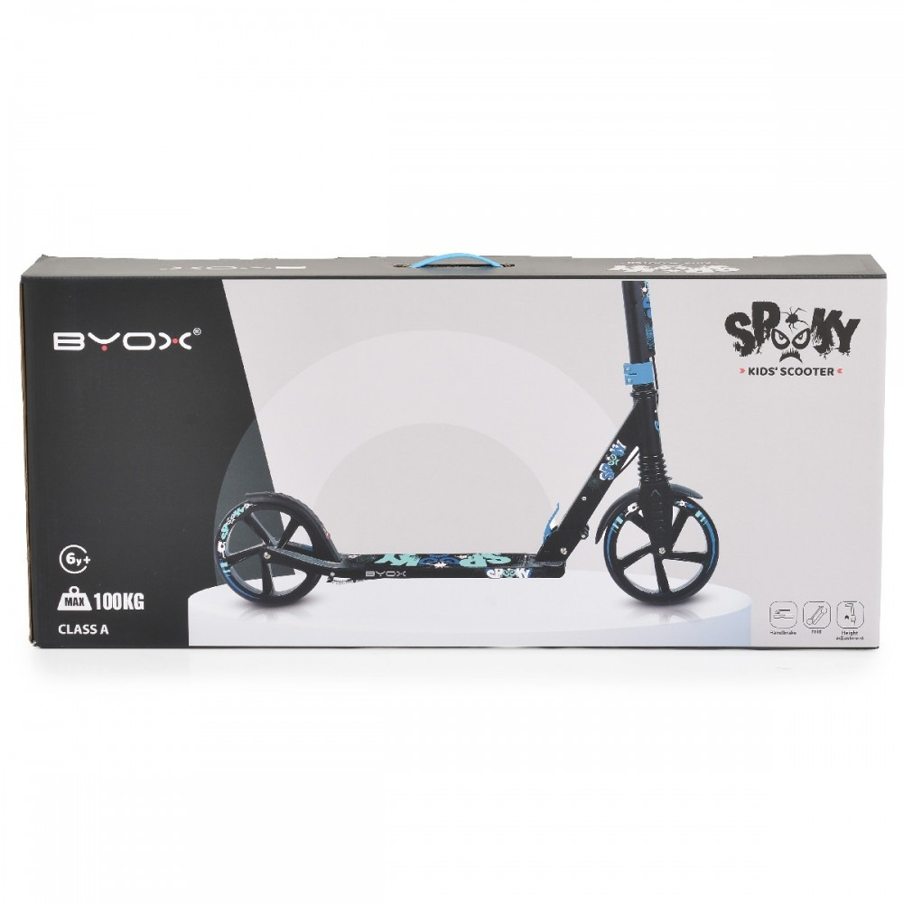 Παιδικό Πατίνι Αναδιπλούμενο Byox Spooky Blue Δίτροχο για 8+ Ετών