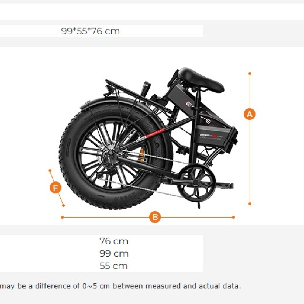Ηλεκτρικό ποδήλατο ENGWE EP2 Pro E-Bike 20" (48V - 624wh - Rear Hub Motor - 55Nm) - Orange Matt