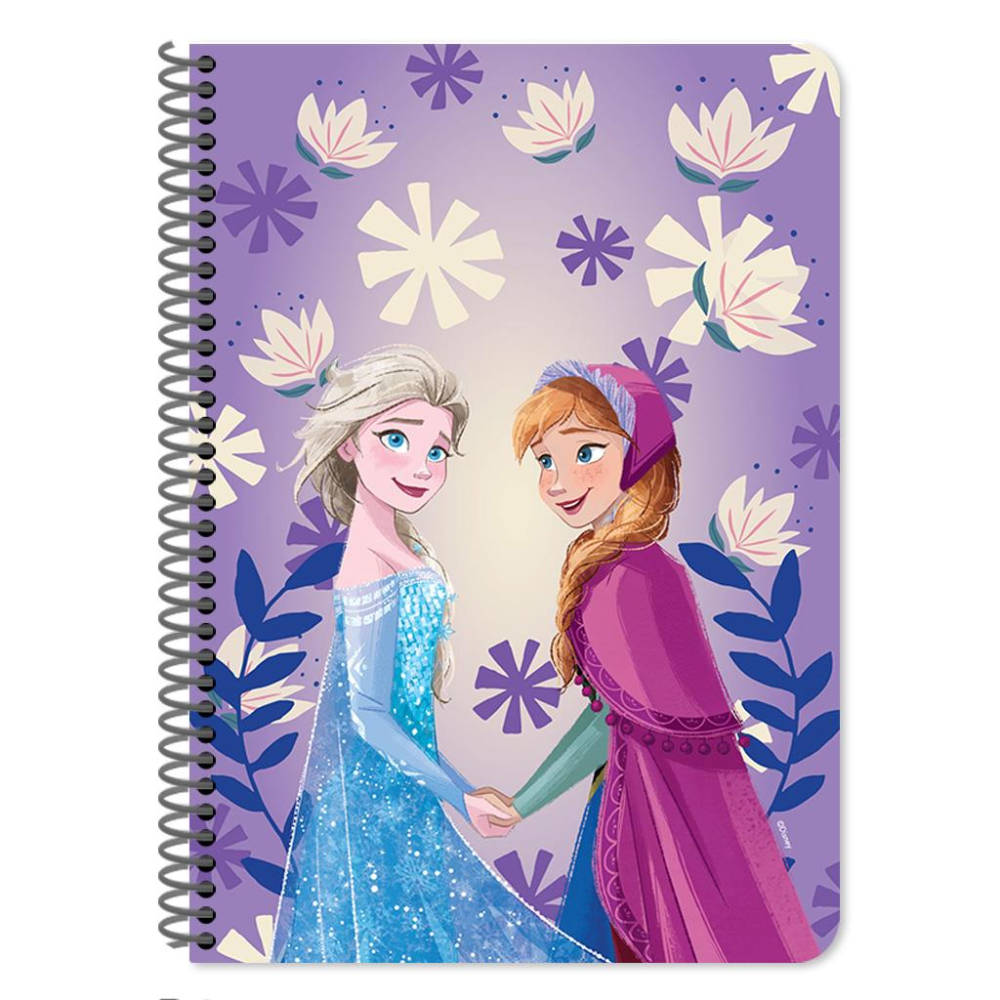 Τετράδιο Σπιράλ Disney Frozen 17x25 εκ., 2 Θέματα, 60 Φύλλα, 2 Σχέδια