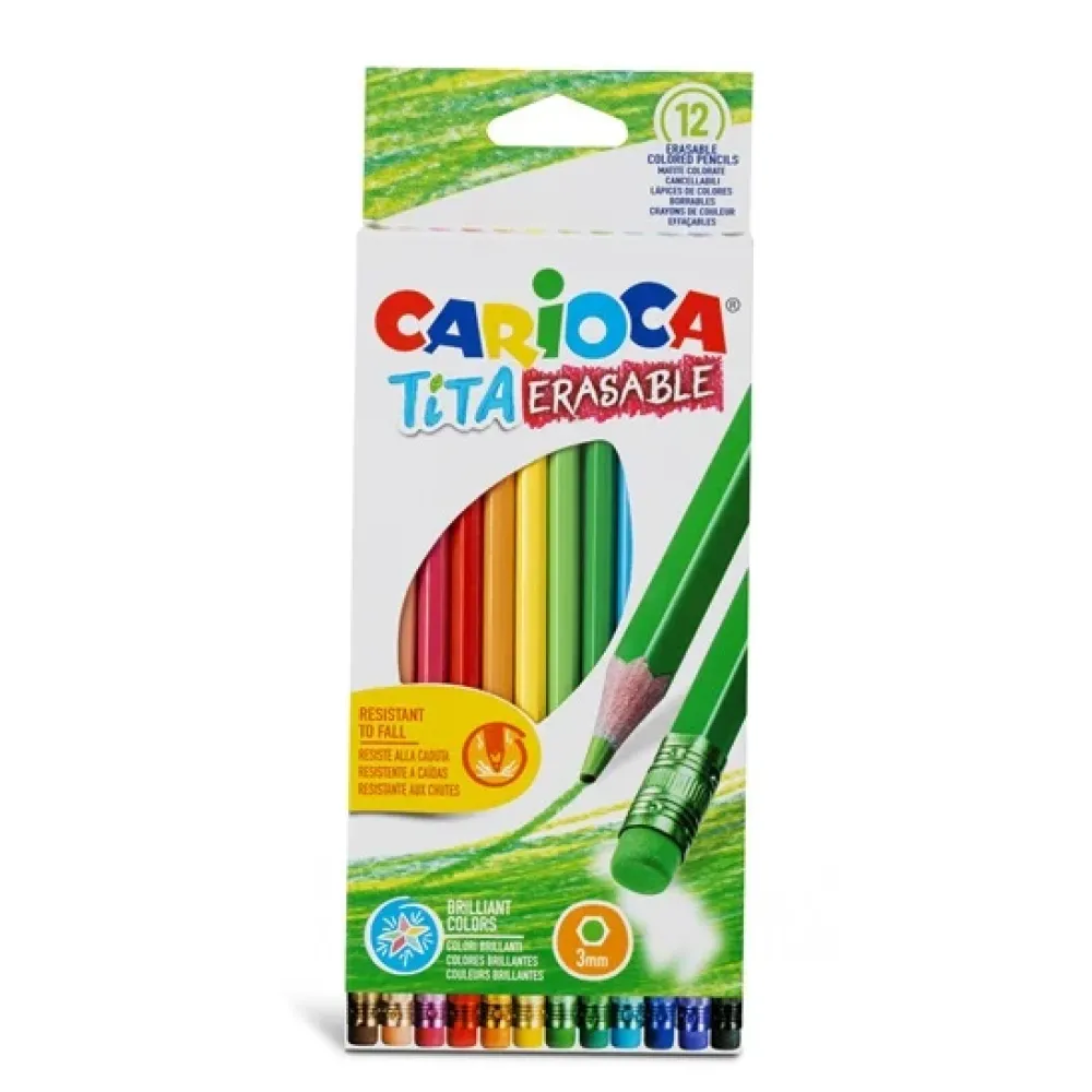 ΞΥΛΟΜΠΟΓΙΕΣ CARIOCA TITA ERASABLE 12 ΧΡΩΜΑΤΑ