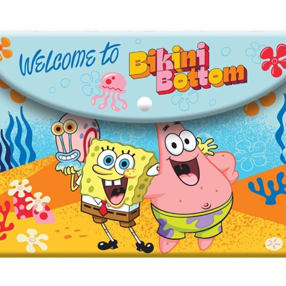 Φάκελος Κουμπί Α4 Spongebob